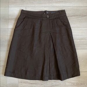 Brown A-Line Skirt